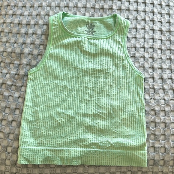 Anthropologie Light Green Ribbed Tank Top - Picture 5 of 6